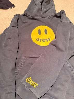 drew house Mascot Pullover Hoodie in Black Sz XL